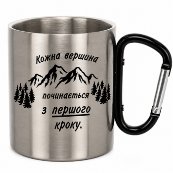 Чашка для туриста металлическая 300 мл.