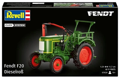 Конструктор Revell Easy-Click трактор Fendt F20 Dieselross (1950-е гг.) сборка без клея и красок (REV-07828) (4009803078281)