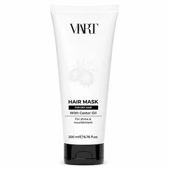 Професійна відновлювальна ліпідна маска для сухого волосся Viart Smoth Mask with Castor for Dry Hair, 200 мл