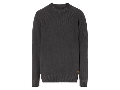 Джемпер вязаный с нашивкой для мужчины Livergy LIDL 453298 XL Серый