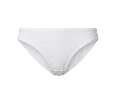 Трусики-сліп бавовняні однотонні для жінки DIM LYCRA® D05DW L білий