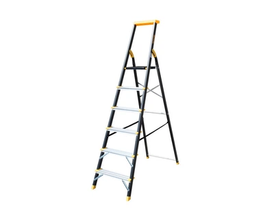 Драбина алюміній/сталь Mastertool 6 ступенів h=1282 мм max 150 кг 79-1206
