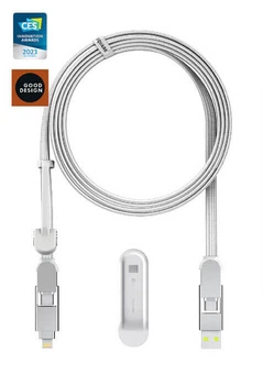 Кабель Rolling Square 6in1, inCharge XL 2 м, білий (XLM02R)