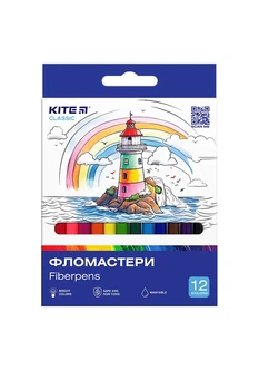 Набір фломастерів на водній основі Kitе Classic колір різнокольоровий KITE ЦБ-00255210