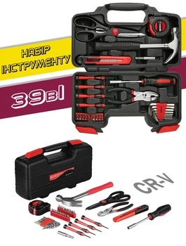 Универсальный набор инструмента Top Tools 39Set для дома и авто 39 в 1, с пластиковым кейсом