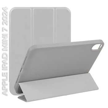 Чохол до планшета BeCover Tri Fold Hard TPU Apple iPad Mini 7 2024 Gray (712446)