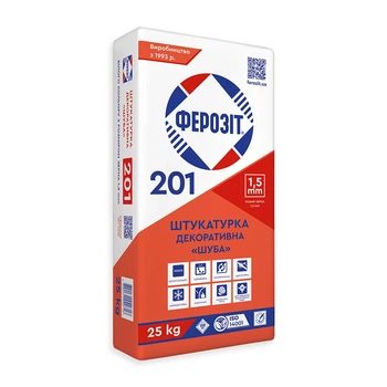 Декоративная штукатурка Ферозит 201 Шуба 1,5 мм 25 кг