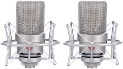 Стереокомплект студійних конденсаторних мікрофонів Neumann TLM 103 Stereo Set Срібний (SUP_nj1414) (0615104085015)