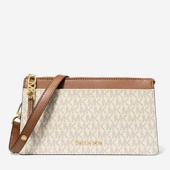 Сумка кросс-боди через плечо женская из искусственной кожи маленькая Michael Kors 198917891 Молочная (1159865089)