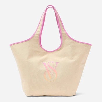 Сумка шоппер женская тканевая Victoria's Secret 528544925 Молочная (1159865287_2659989967)