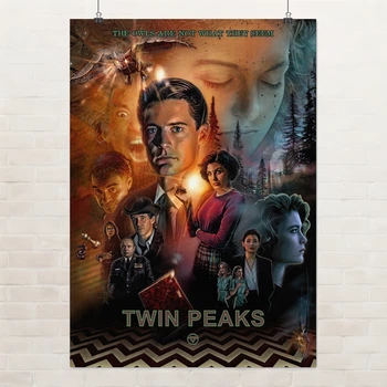 Постер Твин Пикс, Twin Peaks, сериал, A2 60×43 см (id4467)