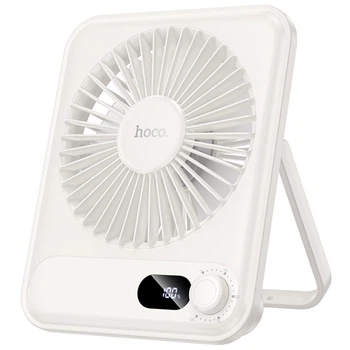 Портативний вентилятор Hoco HX607 handheld folding fan 2000 mAh White