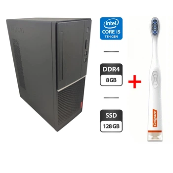 Компьютер Lenovo V520 Tower / Intel Core i5-7400 (4 ядра по 3.0 - 3.5 GHz) / 8 GB DDR4 / 128 GB SSD / Intel HD Graphics 630 б/у + Подарок Умная интерактивная зубная щетка Colgate Connect M1 / Bluetooth
