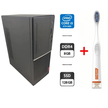 Компьютер Lenovo V520 Tower / Intel Core i5-6500 (4 ядра по 3.2 - 3.6 GHz) / 8 GB DDR4 / 128 GB SSD / Intel HD Graphics 530 б/у + Подарок Умная интерактивная зубная щетка Colgate Connect M1 / Bluetooth