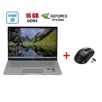 Игровой ультрабук HP Envy 16-h1023dx / 16" (2560x1600) IPS Touch / Intel Core i9-13900H (14 (20) ядер по 2.6 - 5.4 GHz) / 16 GB DDR5 / 960 GB SSD / nVidia GeForce RTX 4060, 8 GB GDDR6, 128-bit / WebCam б/у + Подарок Беспроводная мышь HOCO GM28