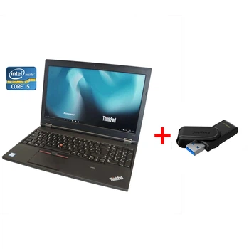 Ноутбук Lenovo ThinkPad L570 / 15.6" (1920x1080) IPS / Intel Core i5-6200U (2 (4) ядра по 2.3 - 2.8 GHz) / 8 GB DDR4 / 240 GB SSD / Intel HD Graphics 520 / WebCam / DVD-ROM / Win 10 Pro б/у + Подарок Флеш-накопитель Kingston DataTraveler Exodia S 64GB