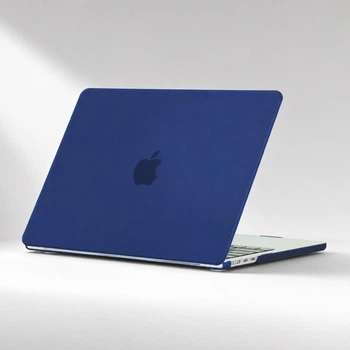 Чехол-накладка для MacBook Air 13.6" M2/M3/M4/M5 2022–2026 A2681/A3113/A3240/A3449 твердый пластиковый защитный кейс Deep navy темно синяя матовый
