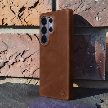 Накладка Stenk Cover Crazy Horse для Samsung Galaxy S26 Ultra Коричневый (80656)