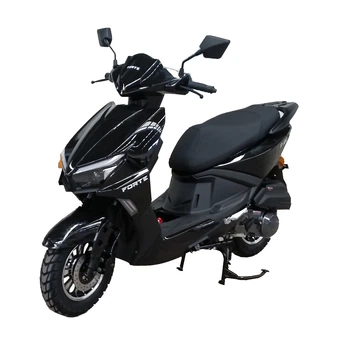 Бензиновий скутер Forte S-Jog 150 см³ чорний для міста та приміської зони.