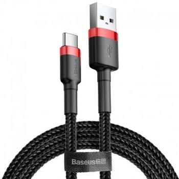 Кабель Baseus Cafule Type-C Cable 2A 3m Red/Black (CATKLF-U91)
