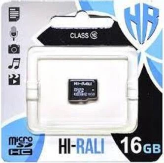 Карта памяти microSDHC (UHS-1) HI-RALI 16GB class 10 (без адаптера)