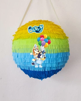 Піньята Малюк Блуї Baby Bluey різнокольорова 40см