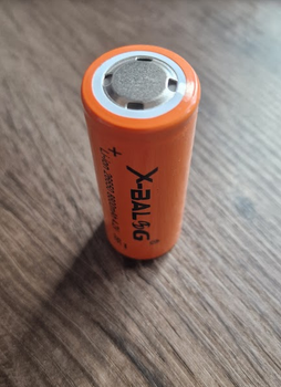 Аккумулятор литий-ионный 26650 3.7V 1200mAh Li-ion плоский контакт (2334)
