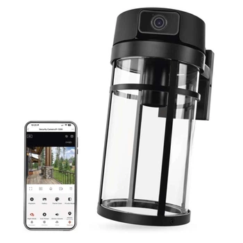 Умная IP-камера Emos H4074 GoSmart, внешняя, поворотная, с Wi-Fi и подсветкой, черная