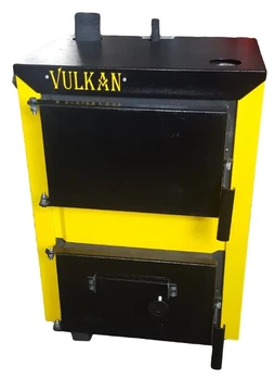 Твердопаливний котел Vulkan Classic 12 кВт із жаростійкої сталі 4 мм з чавунними колосниками