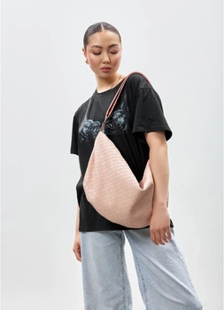 Жіноча сумка HOBO Bag-glove з екошкіри для повсякденного використання, 50×28 см, з утепленими боковими кишенями (626435F90FD4)