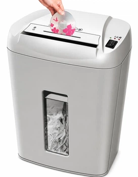 Шредер shredMARK 1827C — офисный уничтожитель документов, дисков и карт с перекрестной резкой 3,9×38 мм, P-4 и корзиной 27 л