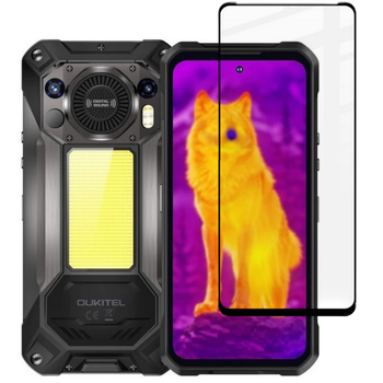 Защитное стекло Fiji Premium для Oukitel WP61 / WP61 Plus / WP61 Ultra / TI полная проклейка Anti-Static черный