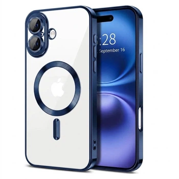 Чехол Fiji Chrome для Apple iPhone 16 Plus с MagSafe и защитой камер Dark Blue