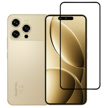 Защитное стекло LUX для Oukitel P1 Pro полная проклейка черный
