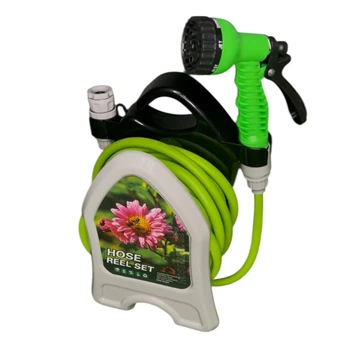 Шланг садовий для поливу Roll Garden на котушці з пістолетом 10 м