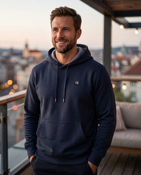 Мужской свитшот с капюшоном Calvin Klein Golf XXXL худи на флисе