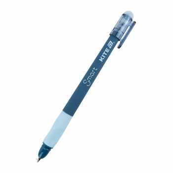 Ручка Kite Smart самостирающая "пиши-стирай" 0.5 мм с грипом синяя гель (K26-098-4)