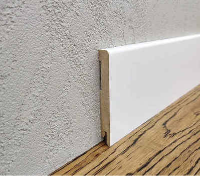 Плинтус МДФ прямой 100х12х2000 мм. MDF-М100 Белый RAL 9003
