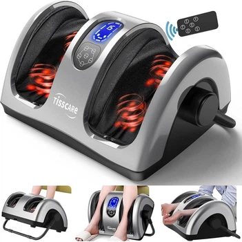 Электрический массажер для ног TISSCARE TC212 Shiatsu с подогревом, массаж стоп и икр, роликовый массажер для - Б/У