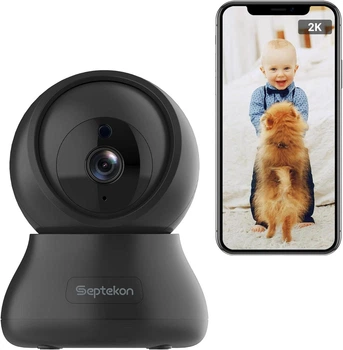 Поворотная комнатная IP камера Septekon H40i (Ultra HD 3MP 1296P, Wi-Fi, ночное видение, двусторонняя аудиосвязь) - Б/У