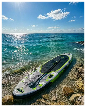 SUP-доска 350 см с веслом и насосом для активного отдыха до 150 кг Trizand CS-0213