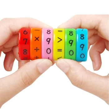 Магнитный арифметический капитошка-конструктор ADKD Math Roller (Органайзер-головоломка для обучения счету, 6 элементов)