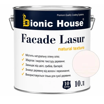 Фарба для дерева FACADE LASUR Bionic-House 10л Білий