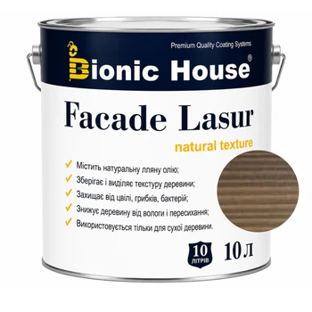 Фарба для дерева FACADE LASUR Bionic-House 10л Кедр