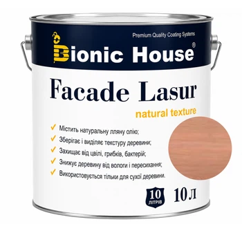 Фарба для дерева FACADE LASUR Bionic-House 10л Індіго
