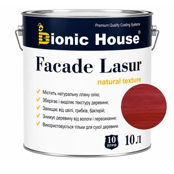Фарба для дерева FACADE LASUR Bionic-House 10л Вишня