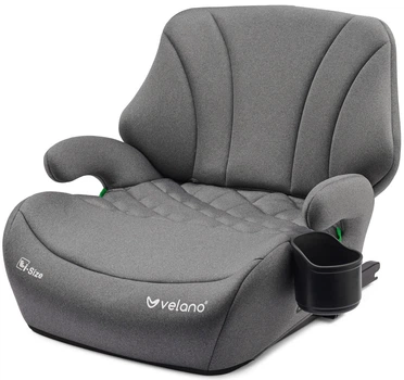 Бустер VELANO Gravo i-Size 125–150 см, ISOFIX + підстаканник, grey
