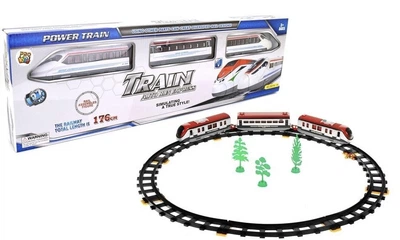 Железная дорога ProKids Express скоростной поезд на батарейках с комплектом путей и аксессуарами 27 элементов 175 см (5902666694706)