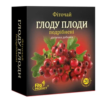 Фиточай "Боярышника плоды измельченные" FitoProduct, 20 ф/п, диетическая добавка