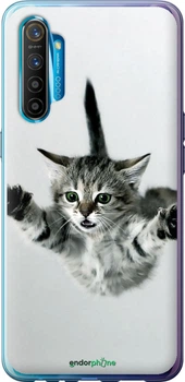 Чехол на Realme XT Летящий котёнок "2322u-1868-70447"
